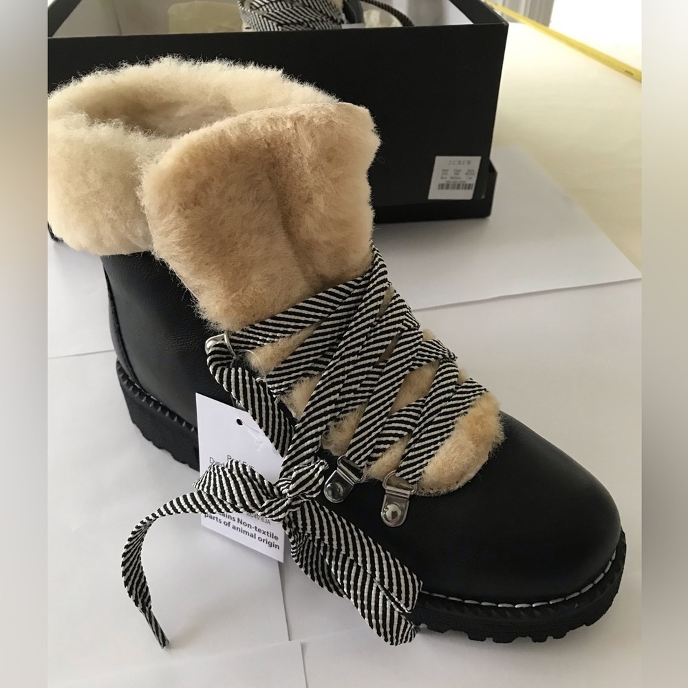 J.CREW. Winter boots,real fur.SZ 7 - Picture 2 of 7